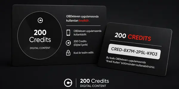 OBDeleven 200 Kredi Paketi Aktivasyon Kodu