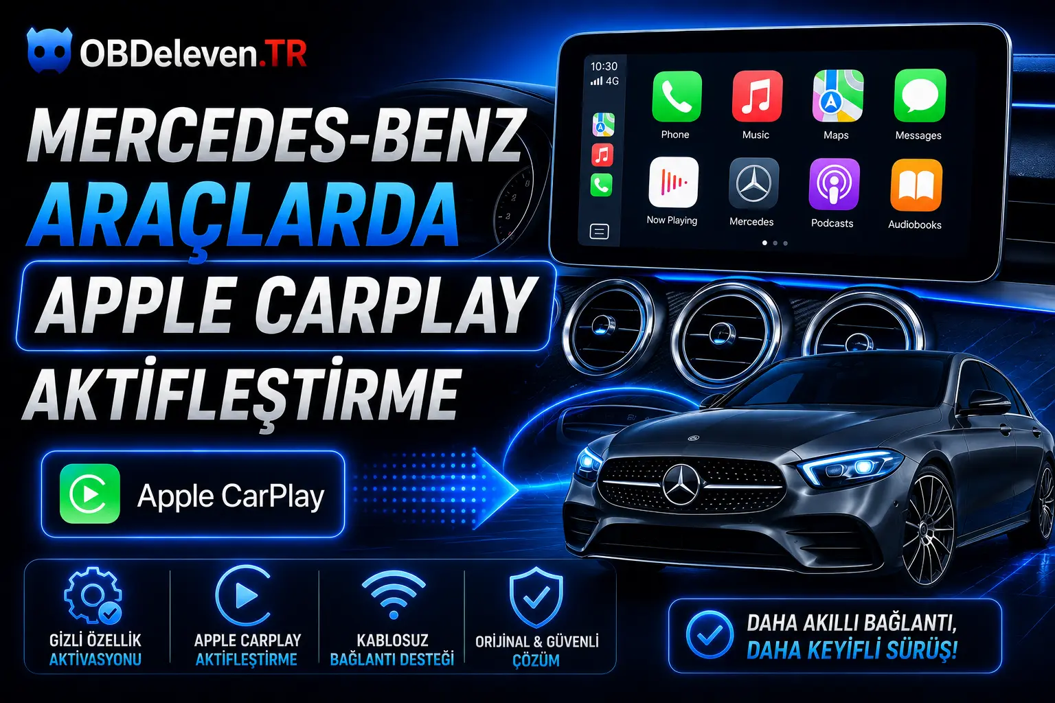 mercedes benz apple carplay aktifleştirme