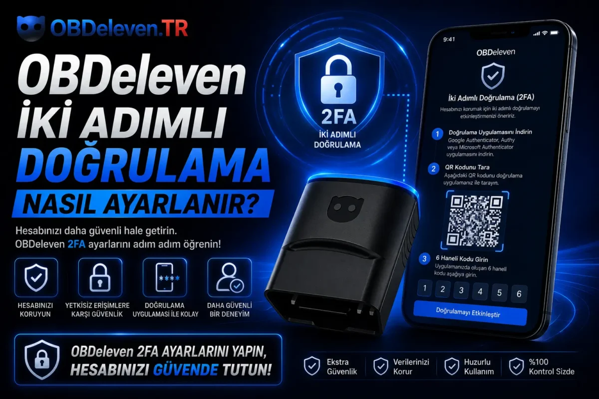 obdeleven 2 adımlı doğrulama