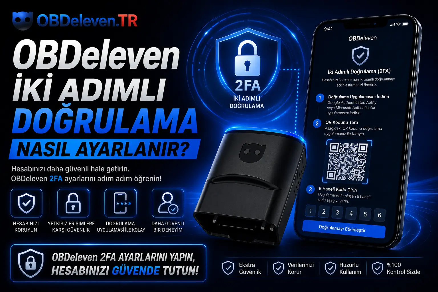 obdeleven 2 adımlı doğrulama